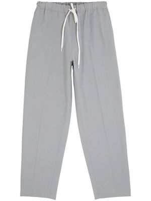 MM6 Maison Margiela drawstring-waist cotton trousers - Grey