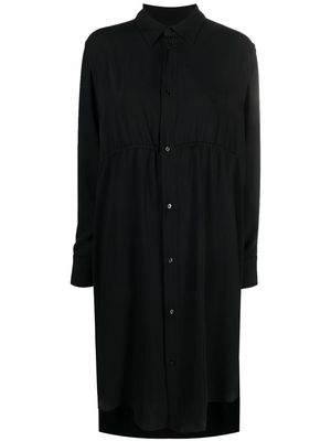 MM6 Maison Margiela drawstring-waist shirt dress - Black