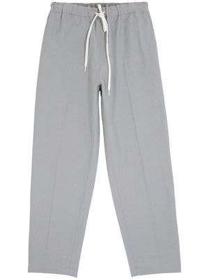 MM6 Maison Margiela drawstring-waistband cotton trousers - Grey