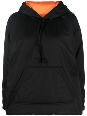 MM6 Maison Margiela drop-shoulder hooded jacket - Black