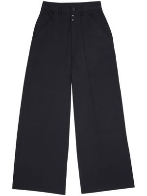 MM6 Maison Margiela flared wide-leg trousers - Black