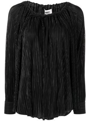 MM6 Maison Margiela folded tie blouse - Black