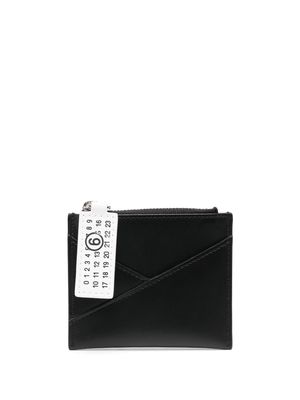 MM6 Maison Margiela four-stitch logo leather wallet - Black
