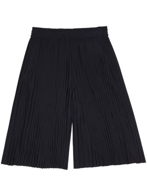 MM6 Maison Margiela fully-pleated knee-length shorts - Black