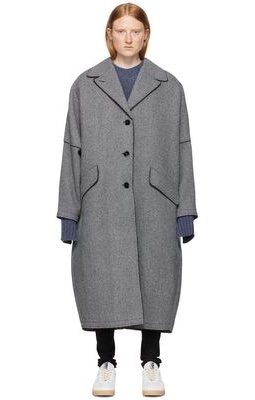 MM6 Maison Margiela Gray Wool Coat