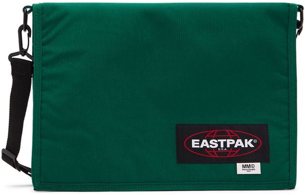 MM6 Maison Margiela Green Eastpak Edition Tri-Fold Envelope Bag