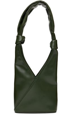 MM6 Maison Margiela Green Triangle Shoulder Bag