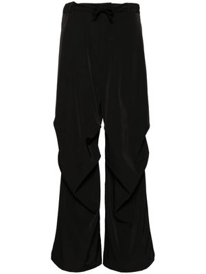 MM6 Maison Margiela high-waist wide-leg trousers - Black
