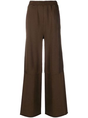 MM6 Maison Margiela high-waist wide-leg trousers - Brown