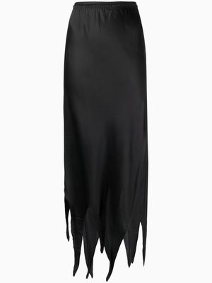 MM6 Maison Margiela high-waisted asymmetric-hem skirt - Black