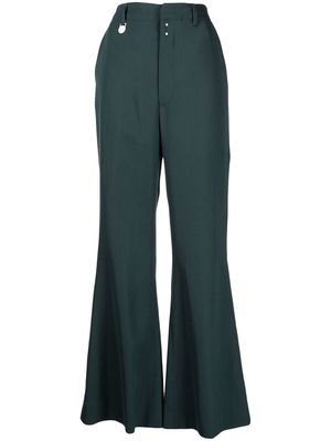 MM6 Maison Margiela high-waisted flared trousers - Green