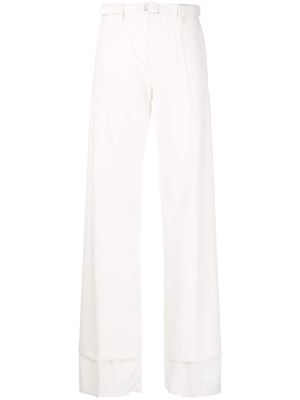 MM6 Maison Margiela high-waisted flared trousers - White