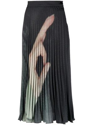 MM6 Maison Margiela high-waisted pleated skirt - Black
