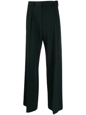 MM6 Maison Margiela high-waisted wide-leg trousers - Green
