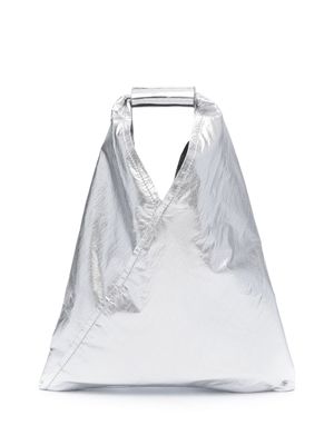 MM6 Maison Margiela Japanese metallic tote bag - Silver
