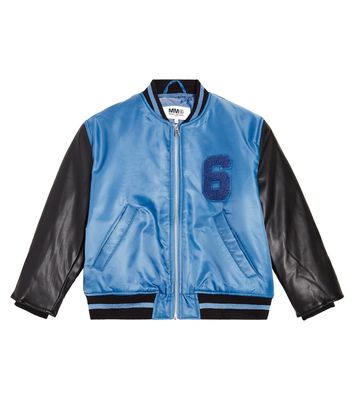 MM6 Maison Margiela Kids Appliqué varsity jacket