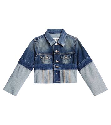 MM6 Maison Margiela Kids Cropped denim jacket