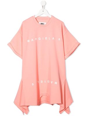MM6 Maison Margiela Kids double T-shirt dress - Pink