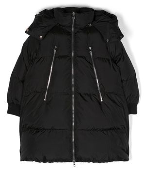 MM6 Maison Margiela Kids hooded padded coat - Black