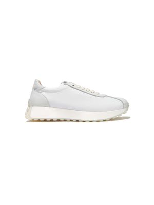 MM6 Maison Margiela Kids leather lace-up sneakers - White