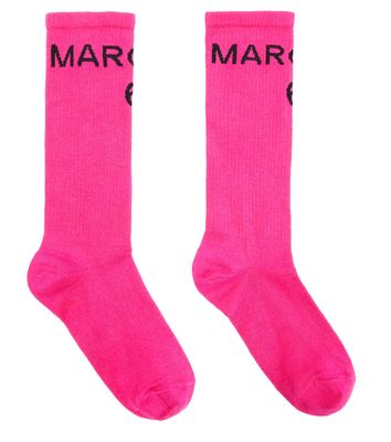 MM6 Maison Margiela Kids Logo cotton-blend socks