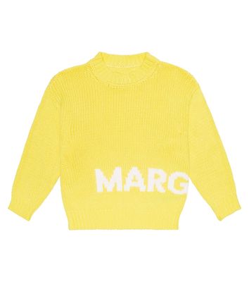 MM6 Maison Margiela Kids Logo cotton-blend sweater