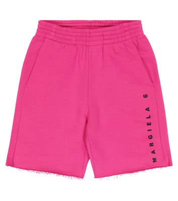 MM6 Maison Margiela Kids Logo cotton jersey shorts