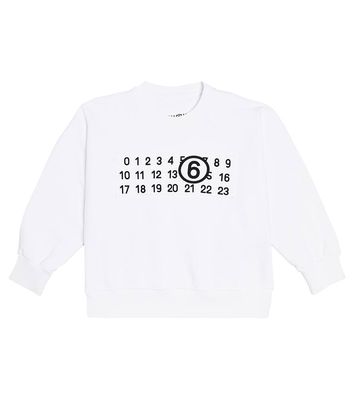 MM6 Maison Margiela Kids Logo cotton jersey sweatshirt