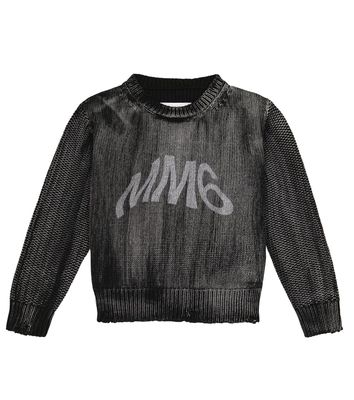 MM6 Maison Margiela Kids Logo cotton sweater