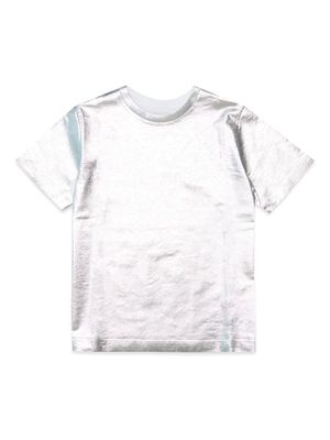MM6 Maison Margiela Kids logo-embroidered cotton T-shirt - White