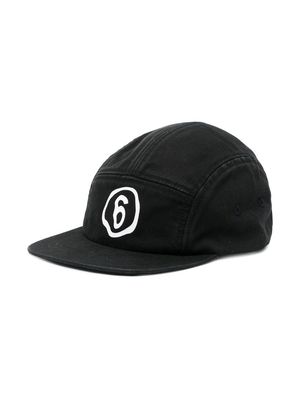 MM6 Maison Margiela Kids logo-print baseball cap - Black