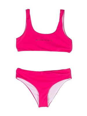 MM6 Maison Margiela Kids logo-print bikini - Pink