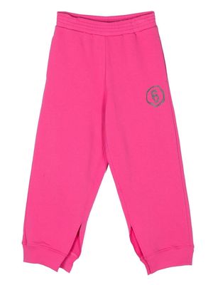 MM6 Maison Margiela Kids logo-print track pants - Pink