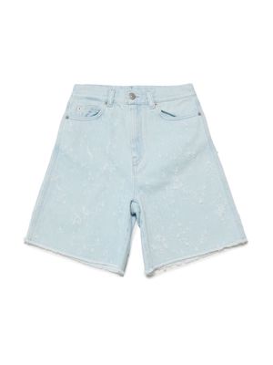 MM6 Maison Margiela Kids mid-rise denim shorts - Blue