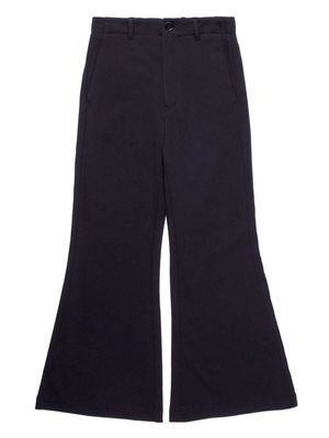 MM6 Maison Margiela Kids numbers-motif bootcut trousers - Black