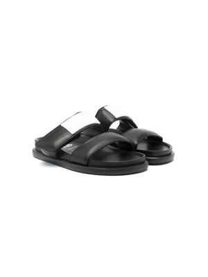 MM6 Maison Margiela Kids numbers-motif sandals - Black