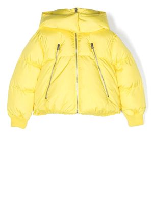 MM6 Maison Margiela Kids padded hooded jacket - Yellow