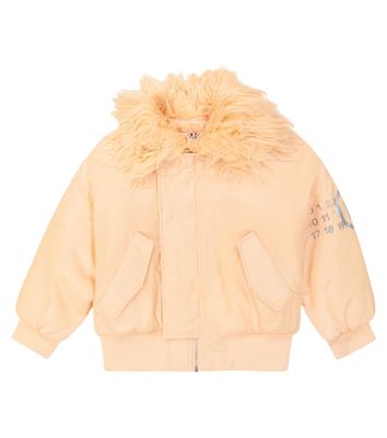 MM6 Maison Margiela Kids Padded twill bomber jacket