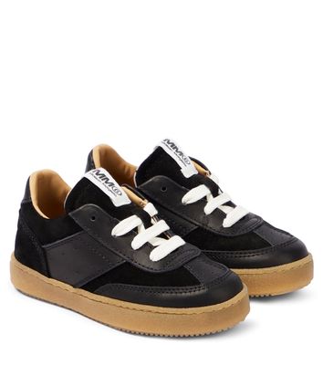 MM6 Maison Margiela Kids Replica leather and suede sneakers