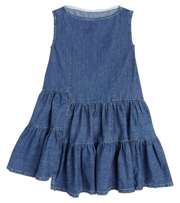 MM6 Maison Margiela Kids Ruffled denim dress