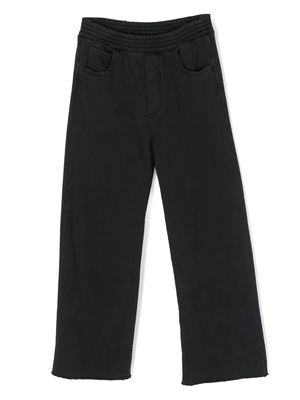 MM6 Maison Margiela Kids straight-leg cotton trousers - Black