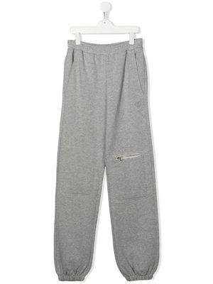 MM6 Maison Margiela Kids TEEN straight-leg track pants - Grey