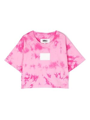 MM6 Maison Margiela Kids tie-dye T-shirt - Pink