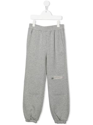 MM6 Maison Margiela Kids zip-detail cotton track pants - Grey