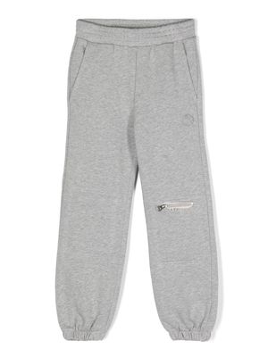 MM6 Maison Margiela Kids zip-fastening detail track pants - Grey