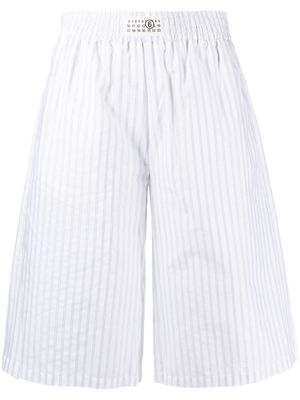 MM6 Maison Margiela knee-length cotton shorts - White