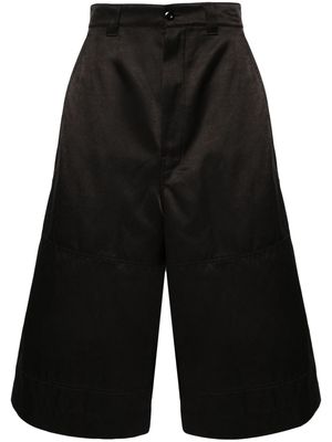 MM6 Maison Margiela knee-length twill cargo shorts - Black
