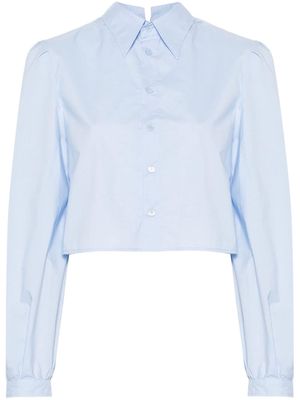 MM6 Maison Margiela layered cotton shirt - Blue