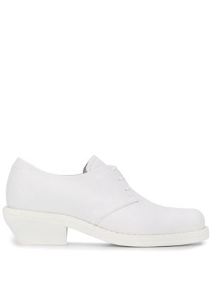 MM6 Maison Margiela leather lace-up shoes - White