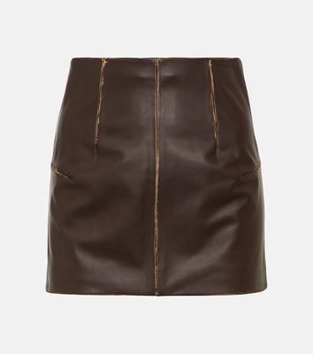 MM6 Maison Margiela Leather miniskirt